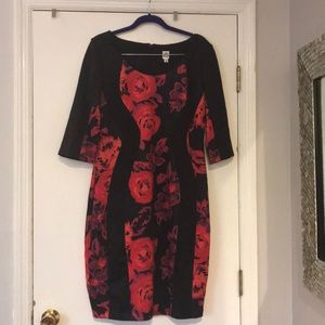 Sangria - 3/4 Length Sleeved Dress size 16